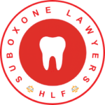 Suboxone Lawyers of HLF logo featuring an extracted tooth icon in red and white.